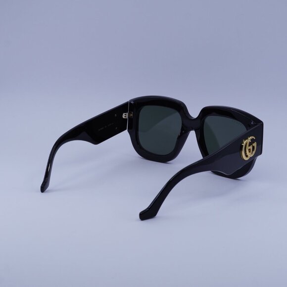 Gucci GG1546S 001 Sunglasses Black Square Frame, Grey Lenses main image 6